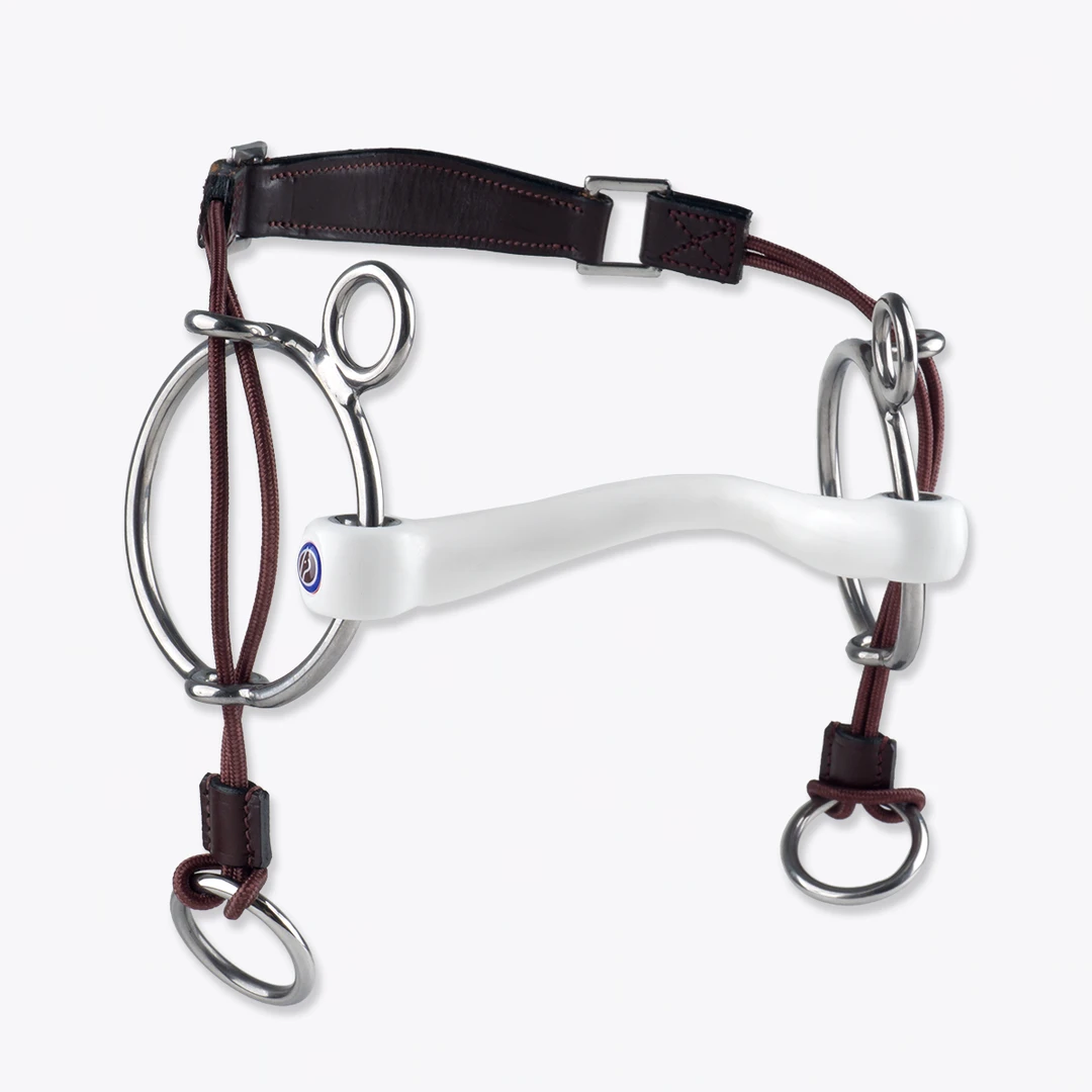 Brand new ❤️ Equine Industries Horse Bits Trust Inno Sense Curb Gag Medium Port ❤️ 3 Equine Industries Horse Bits Trust Inno Sense Curb Gag Medium Port