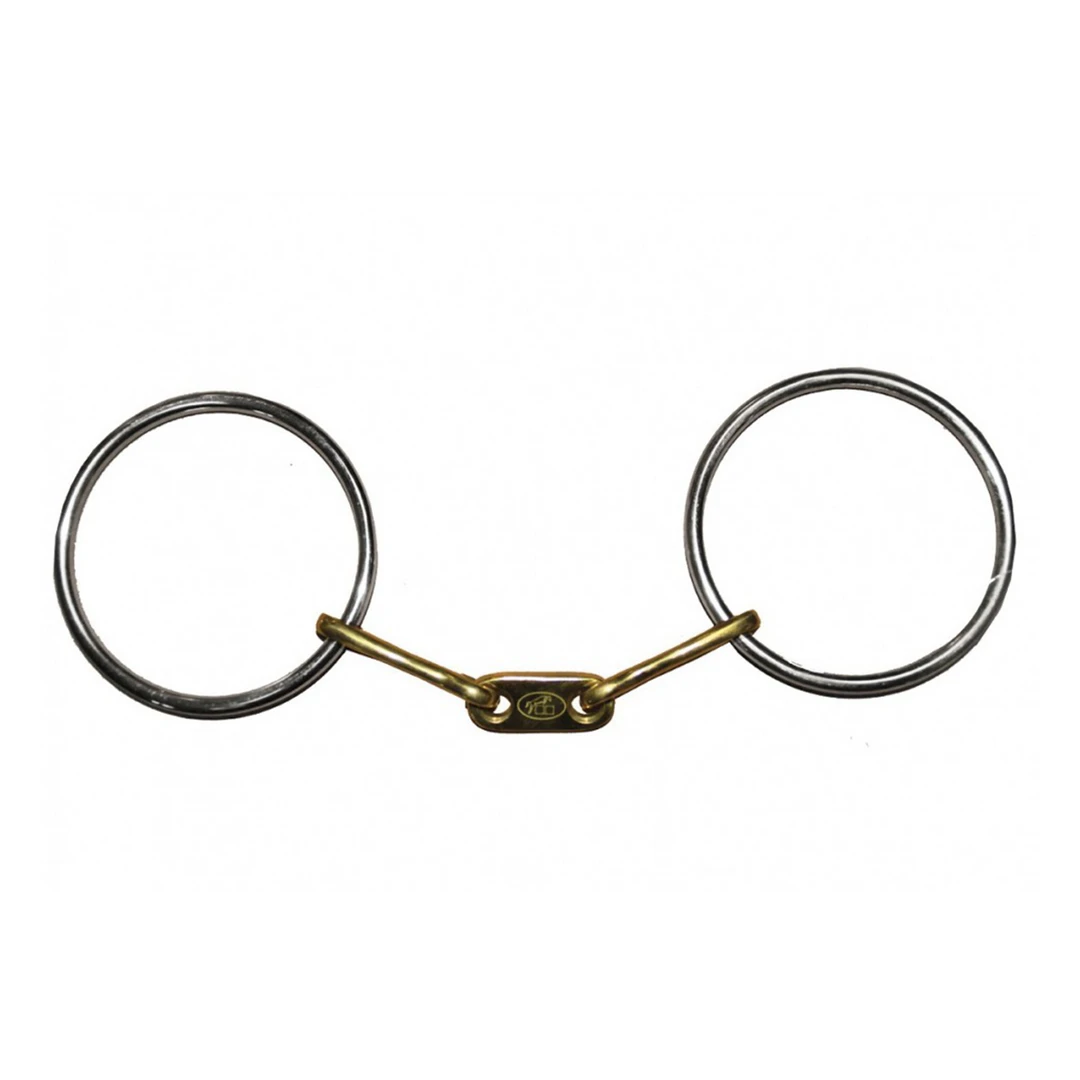 Promo ❤️ French Equestrian Horse Bits Jump'in Flat French Link Loose Ring Bit 🥰 3 French Equestrian Horse Bits Jump'in Flat French Link Loose Ring Bit