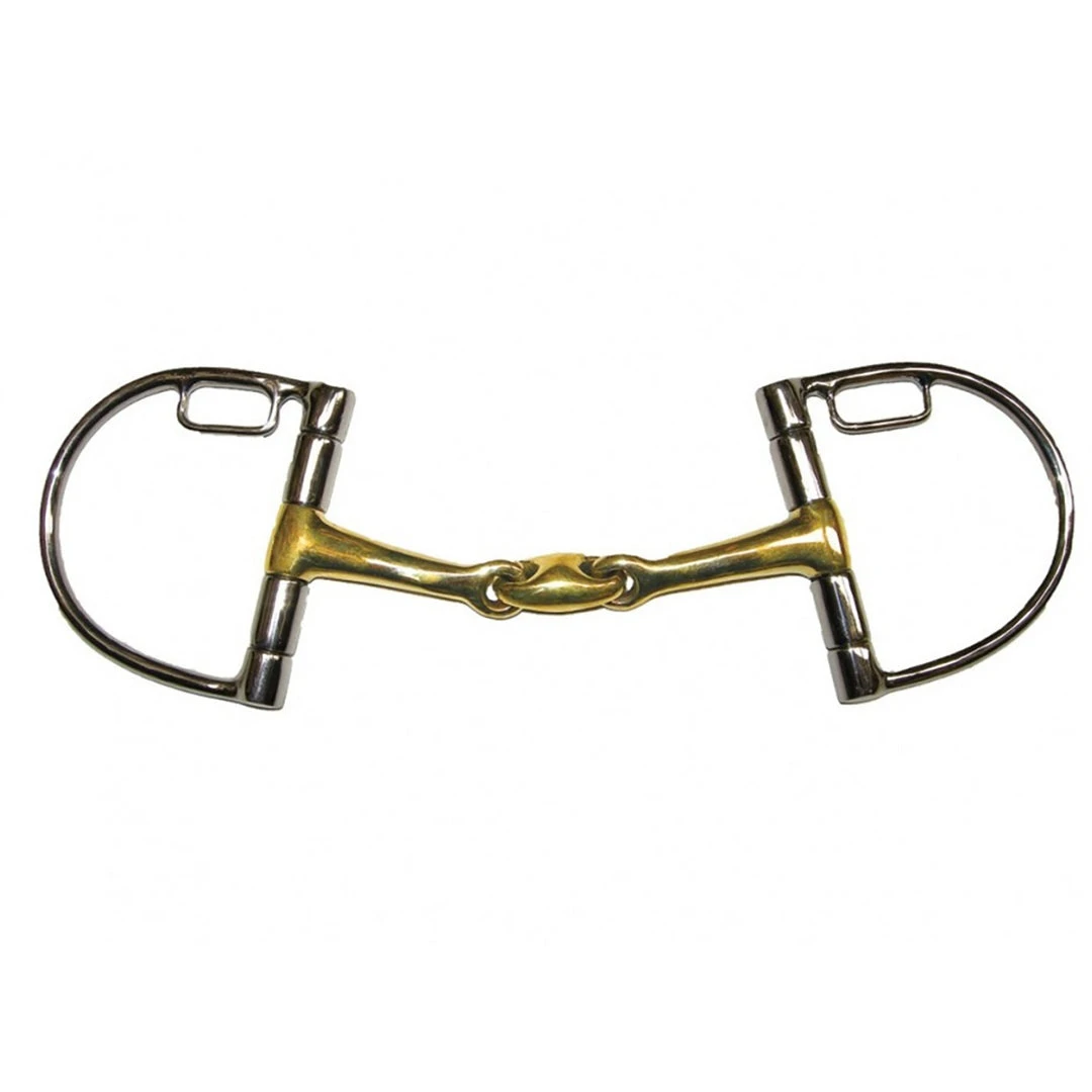 Best Sale ๐ French Equestrian Jump'in French Link D-Ring Snaffle Bit With Hooks โ๏ธ 3 French Equestrian Jump'in French Link D-Ring Snaffle Bit With Hooks