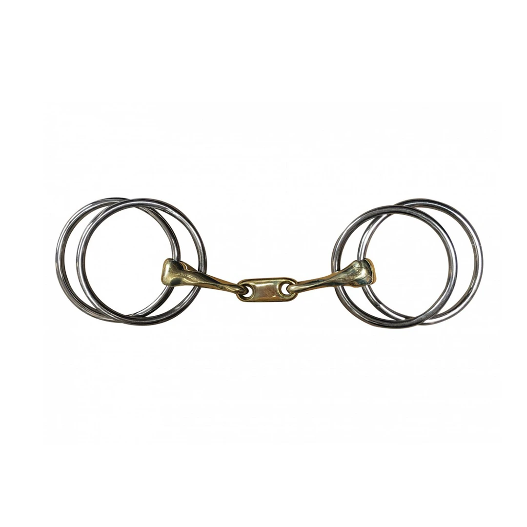 Cheap ⌛ French Equestrian Jump' In Twisted Flat Link Wilson Bit ✨ 3 French Equestrian Jump' In Twisted Flat Link Wilson Bit