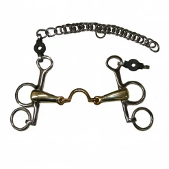 French Equestrian Horse Bits Jump'in High Port Short Shank Pelham Bit