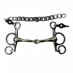 French Equestrian Jump' In Twisted Short Shank Pelham Bit Horse Bits
