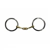 French Equestrian Jump' In Twisted Flat Link Loose Ring Bit
