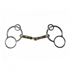 French Equestrian Jump'in Mac Genis German 3-Ring Bit Horse Bits