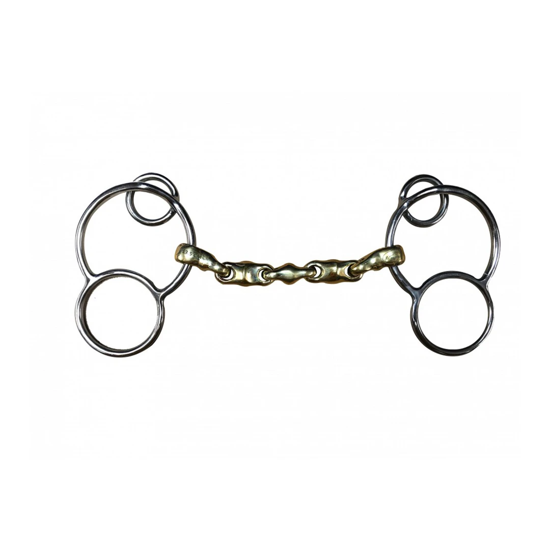 New 💯 French Equestrian Jump' In Waterford German 3-Ring Bit Horse Bits ✔️ 3 French Equestrian Jump' In Waterford German 3-Ring Bit Horse Bits