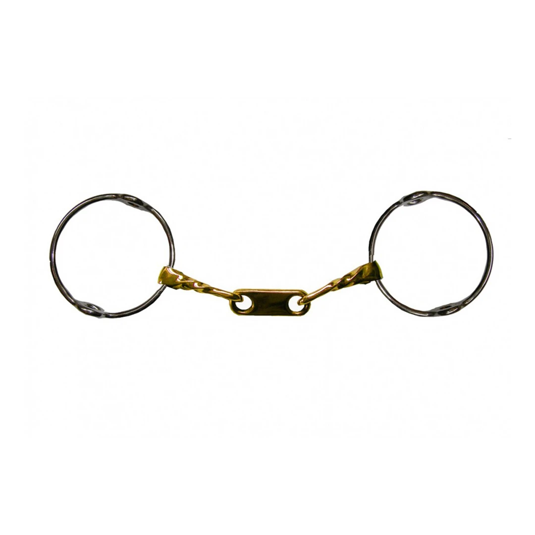 Outlet 💯 French Equestrian Horse Bits Jump' In Twisted Flat Link Gag Bit ✨ 3 French Equestrian Horse Bits Jump' In Twisted Flat Link Gag Bit