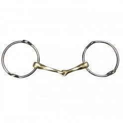 French Equestrian Jump' In Slow Twist Loose Ring Gag Bit