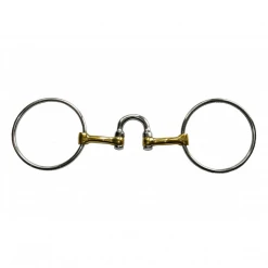 French Equestrian Jump'in High Port Loose Ring Bit Horse Bits