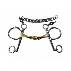French Equestrian Jump'in French Link Pelham Gag Bit Horse Bits