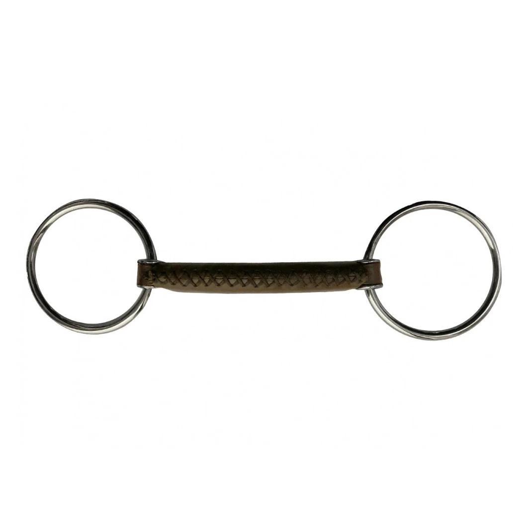 Budget ✨ French Equestrian Jump'in Round Leather Loose Ring Bit Horse Bits ❤️ 3 French Equestrian Jump'in Round Leather Loose Ring Bit Horse Bits