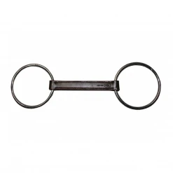 French Equestrian Jump'in Leather Large Loose Ring Bit