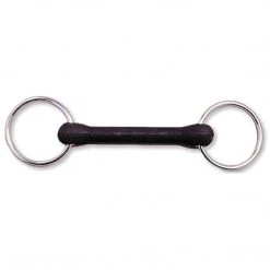 Jacks Mfg Rubber Covered Mouth Loose Ring Snaffle Bit Horse Bits