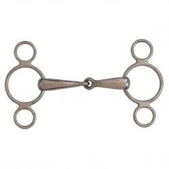 English Riding Supply Centaur Stainless Steel 2-Ring Elevator Gag Bit Horse Bits
