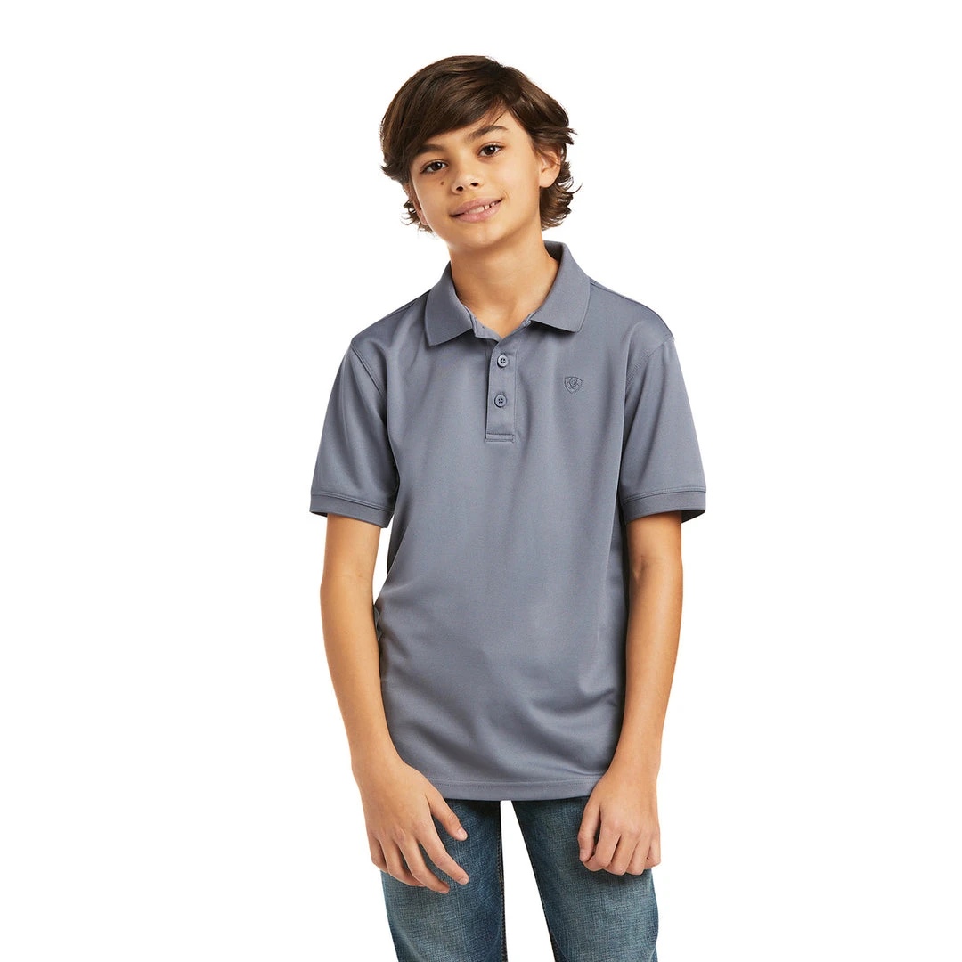Promo ⭐ Children's Tops Ariat Boy's Tek Polo ❤️ 3 Children's Tops Ariat Boy's Tek Polo