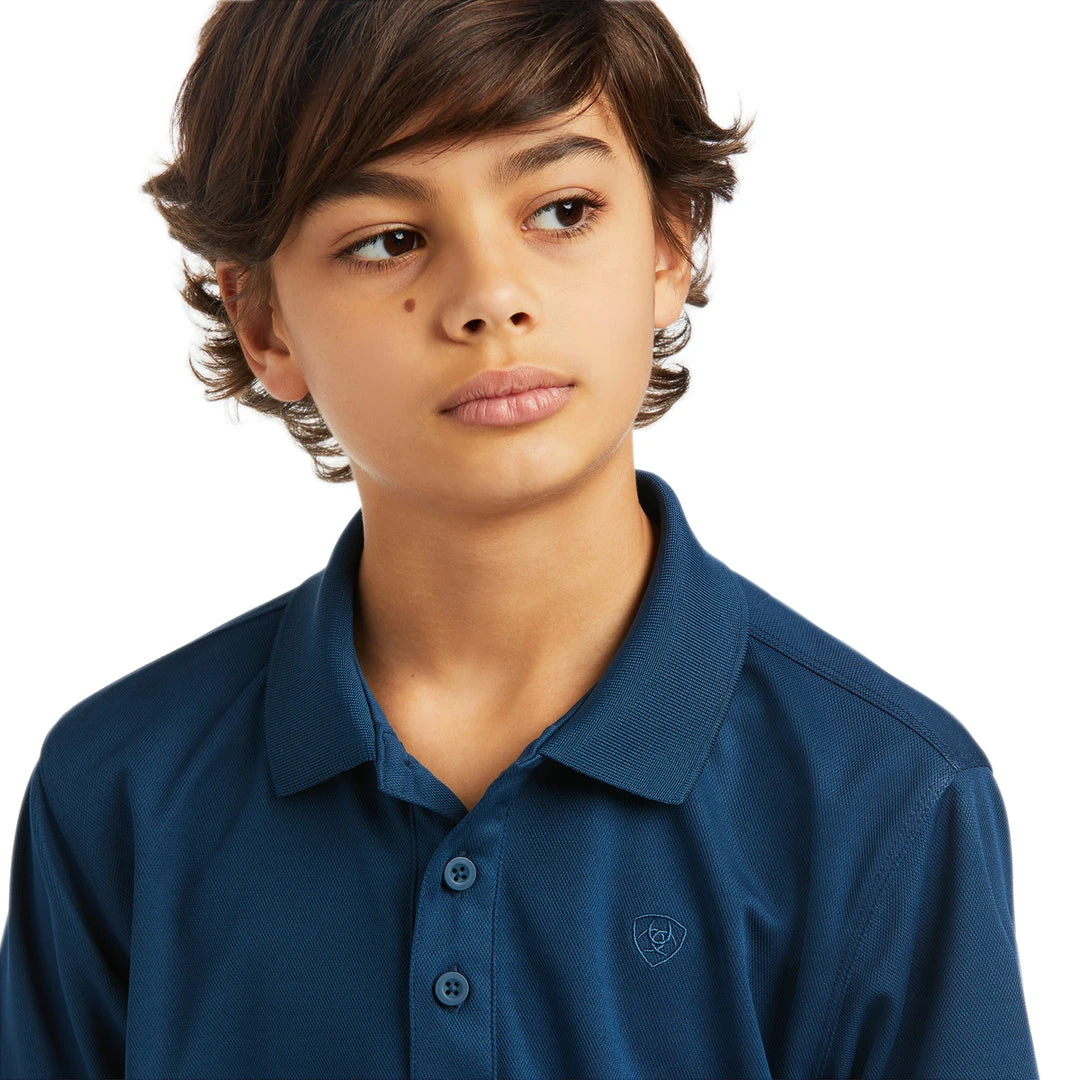 Promo ⭐ Children's Tops Ariat Boy's Tek Polo ❤️ 8 Children's Tops Ariat Boy's Tek Polo