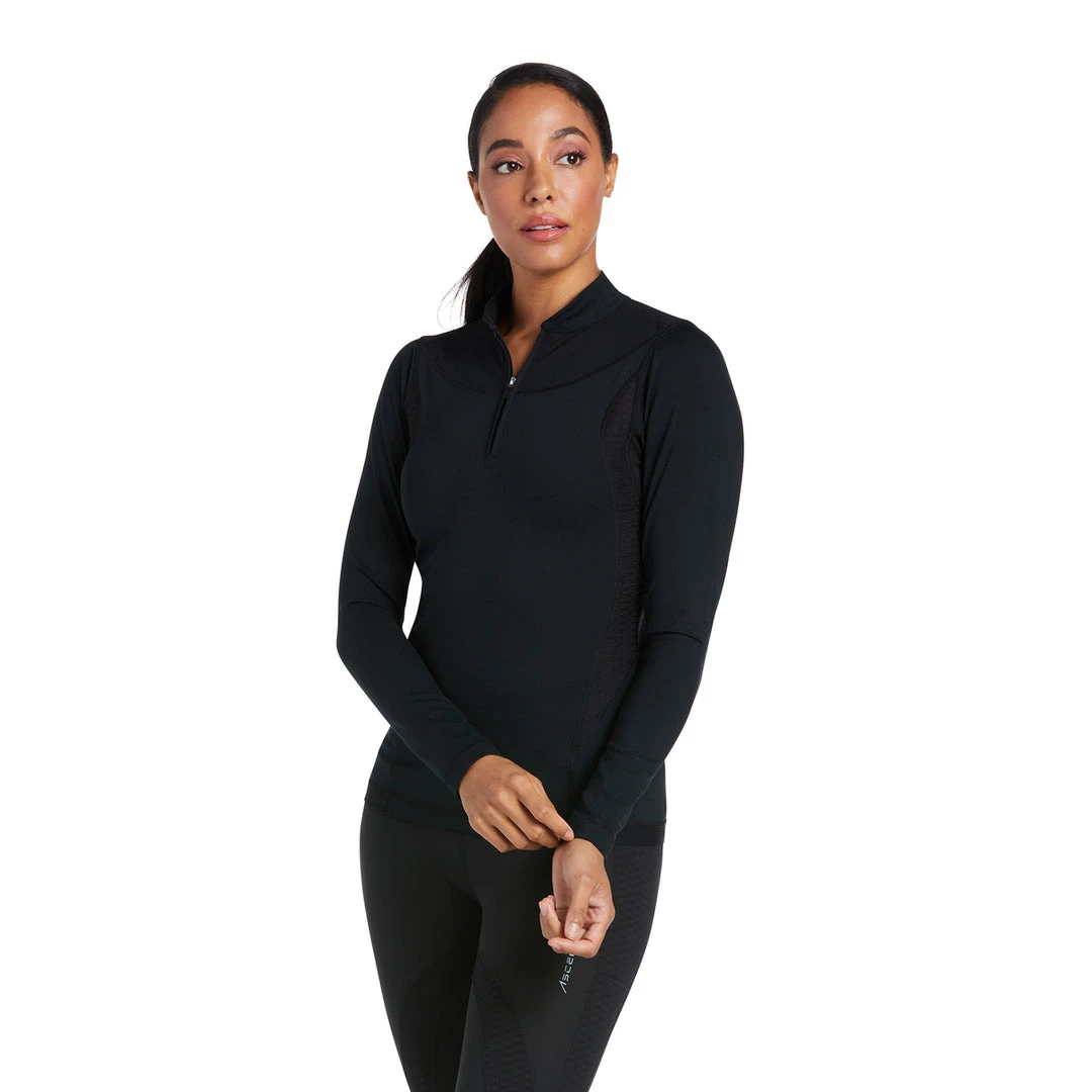 Discount 🎁 Ariat Women's Ascent 1/4 Zip Long Sleeve Baselayer 🎉 3 Ariat Women's Ascent 1/4 Zip Long Sleeve Baselayer