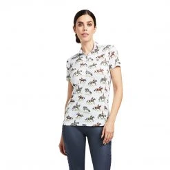 Ariat Women's Motif Short Sleeve Polo Shirt