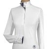 Essex Classics Girls “Tricolor” Talent Yarn Wrap Collar Long Sleeve Show Shirt Show Shirts