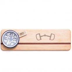 Soundview Millworks Equestrian Decor SVM French Dip Board With Ceramic Bowl