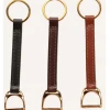 Equestrian Decor Tory Leather Stirrup Key Fob