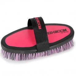 Shires Equestrian Products EZI-GROOM Grip Body Brush Grooming