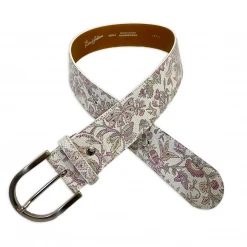 Tailored Sportsman Fleur Rose Leather Belt Equestrian Accessories