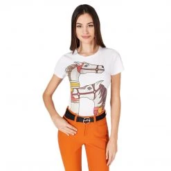 Casual Wear Vestrum Women's Bruges T-Shirt With Equestrian Print