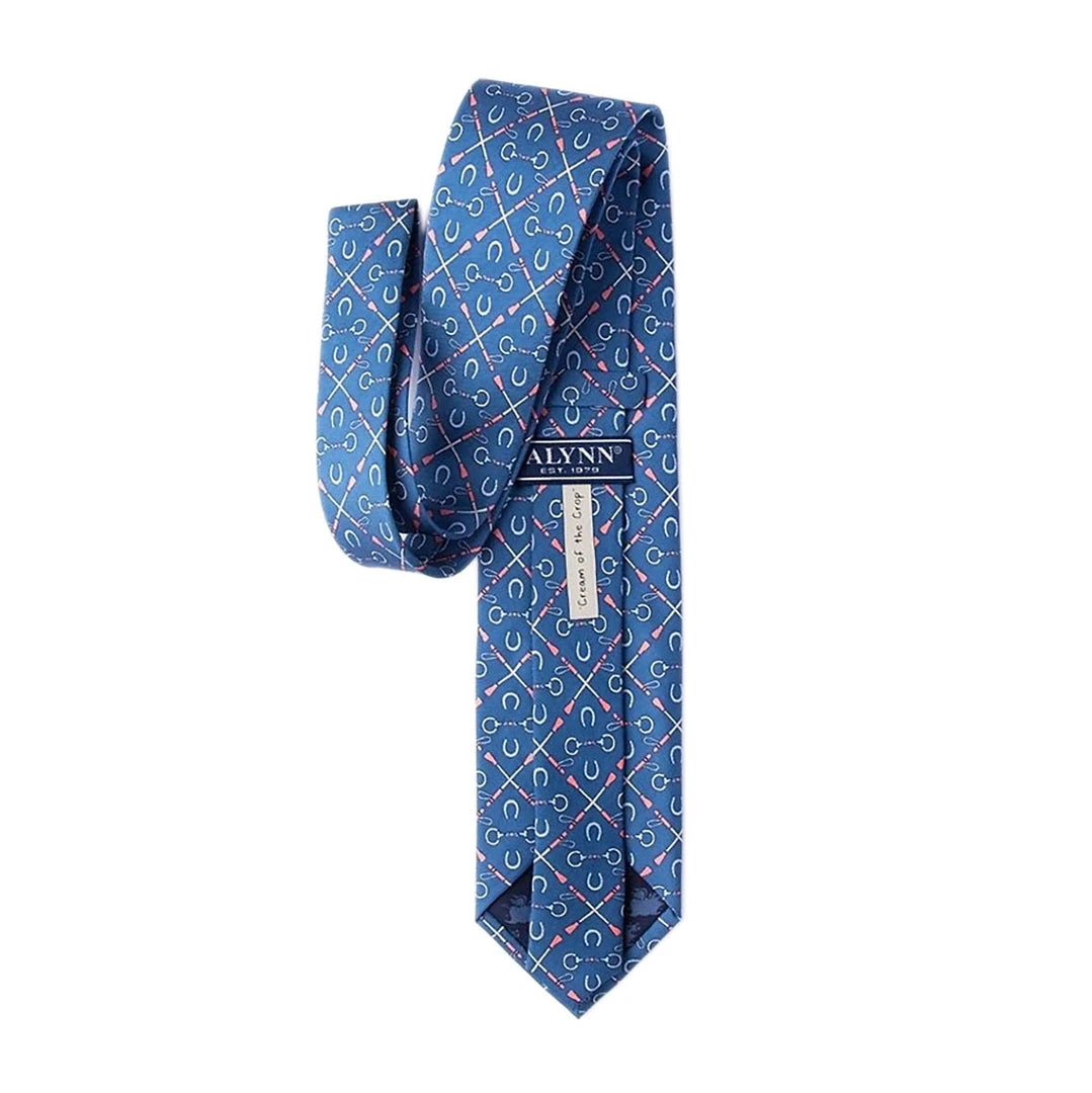 Deals ⭐ Wild Attire Inc. Cream Of The Crop Blue Silk Tie Equestrian Accessories 👏 3 Wild Attire Inc. Cream Of The Crop Blue Silk Tie Equestrian Accessories