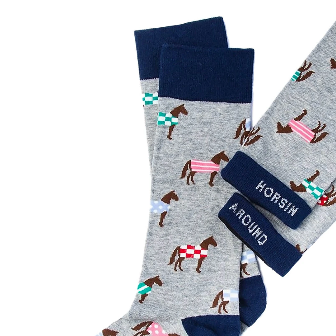 Buy 👏 Wild Attire Inc. Horsin' Around Carded Cotton 🌟 Socks ✔️ 4 Wild Attire Inc. Horsin' Around Carded Cotton Socks