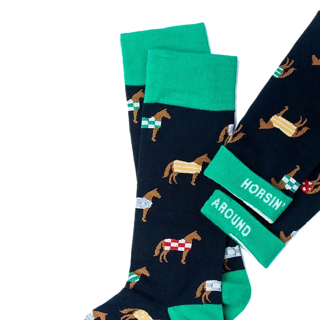 Buy 👏 Wild Attire Inc. Horsin' Around Carded Cotton 🌟 Socks ✔️ 6 Wild Attire Inc. Horsin' Around Carded Cotton Socks