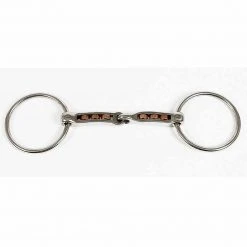 Partrade Metalab Mac-Genis Copper Rollers Loose Ring Snaffle Bit Horse Bits