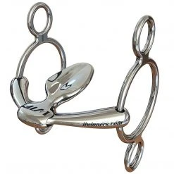 Jacks Mfg WTP Winning Tongue Plate 3 Ring Elevator Leverage Bit With Extended Plate Horse Bits