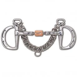 Toklat Originals Stainless Steel 3-Piece Snaffle With Copper Roller Uxeter Kimberwick