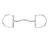 Toklat Originals Myler 3 3/8" Medium Dee With Hooks With Low Port Comfort Snaffle MB 04 Horse Bits