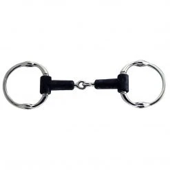 Intrepid Horse Bits Coronet Jointed Rubber Mouth Gag Bit