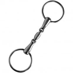 Weatherbeeta Horse Bits JP Korsteel Stainless Steel Oval Link Loose Ring Snaffle Bit