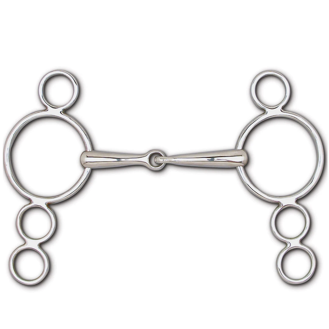 Cheapest ⭐ Toklat Originals Horse Bits Toklat Snaffle 4-Ring Continental Gag- 6 1/2" Cheek ⭐ 3 Toklat Originals Horse Bits Toklat Snaffle 4-Ring Continental Gag- 6 1/2" Cheek