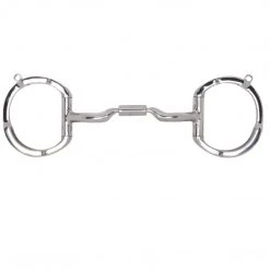Toklat Originals Toklat Myler Eggbutt With Hooks With Stainless Steel Low Port Comfort Snaffle MB 04 Horse Bits