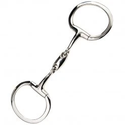 Weatherbeeta JP Korsteel Stainless Steel Oval Link Eggbutt Snaffle Bit