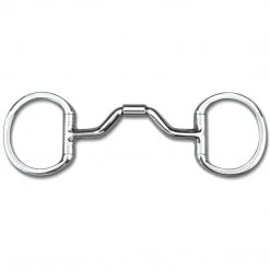 Toklat Originals Horse Bits Myler Eggbutt Without Hooks With Stainless Steel Ported Barrel Snaffle MB 33