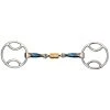 Shires Equestrian Products Shires Blue Sweet Iron Bevel With Roller Link Bit