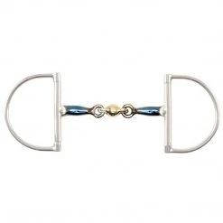 Shires Equestrian Products Shires Blue Alloy Hunter Dee With Lozenge Horse Bits