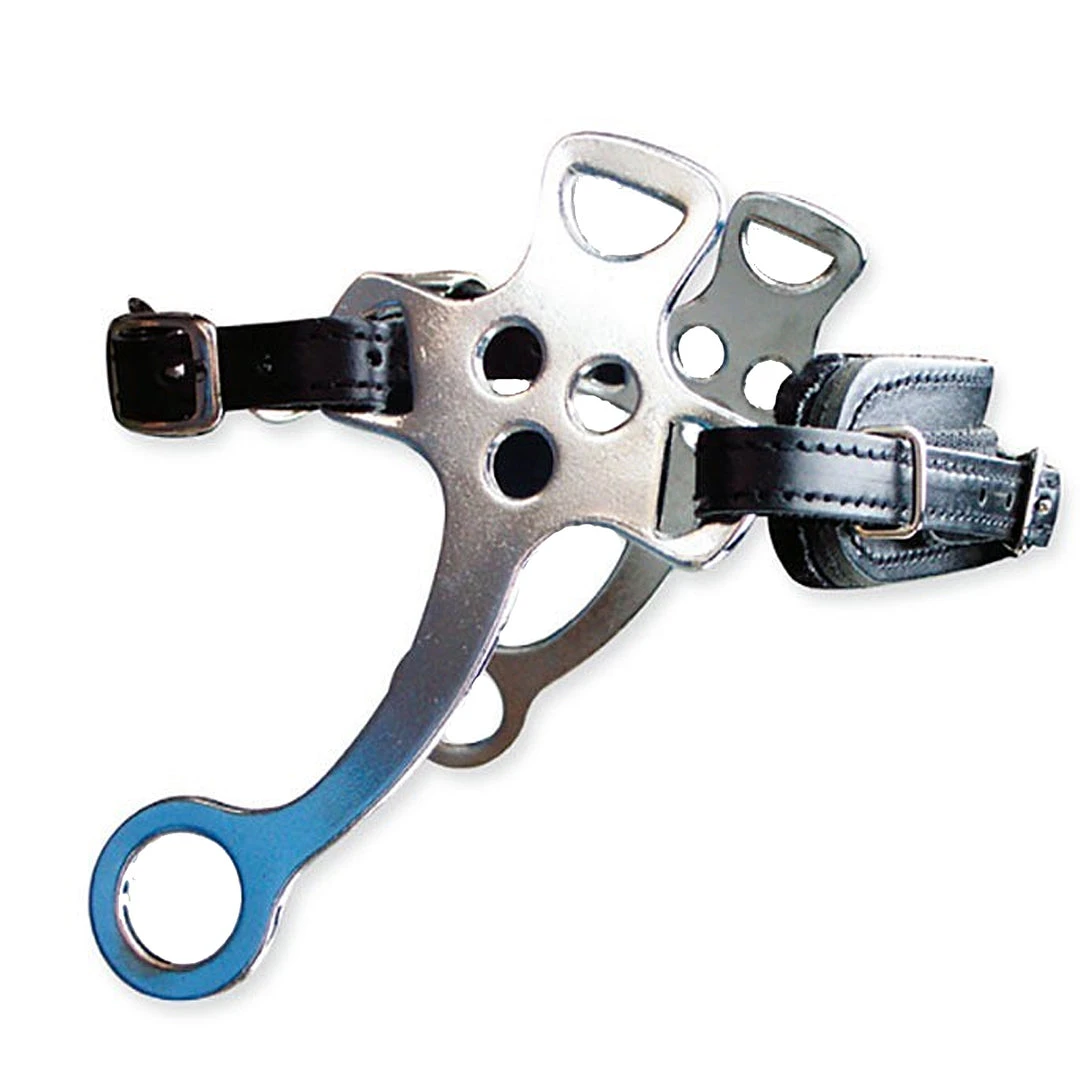 New ⭐ Partrade Metalab Hackamore With Leather Noseband 🔔 3 Partrade Metalab Hackamore With Leather Noseband