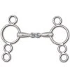 Hot Sale 🌟 Toklat Originals Toklat Hollow Mouth French Link 4-Ring Continental Gag Bit Horse Bits 💯 2 Toklat Originals Toklat Hollow Mouth French Link 4-Ring Continental Gag Bit Horse Bits