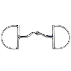 Weatherbeeta JP Korsteel Stainless Steel Jointed Port Hunter Dee Ring Snaffle Bit Horse Bits