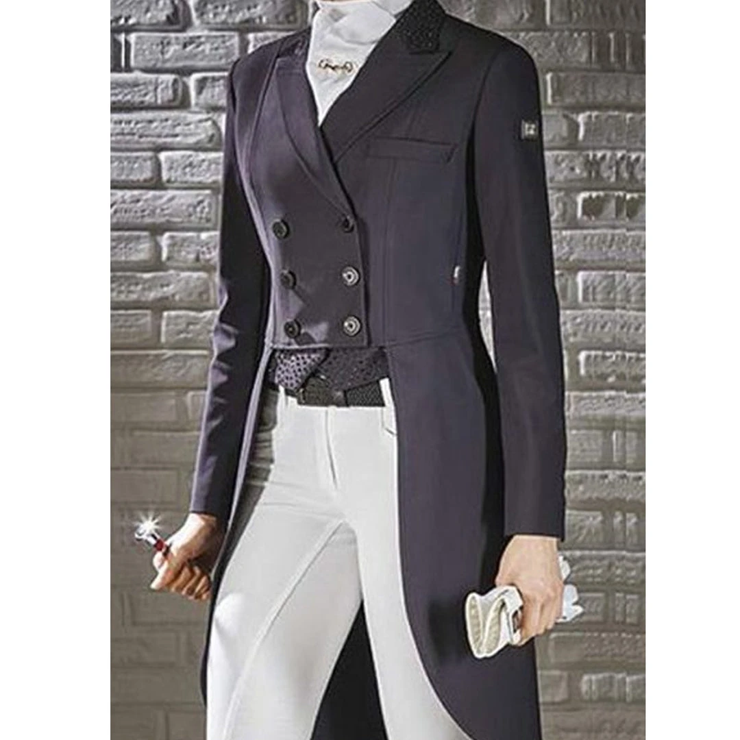 Discount 👍 Equiline Women's Marilyn Dressage Tail Coat In X-Cool Evo 💯 6 Equiline Women's Marilyn Dressage Tail Coat In X-Cool Evo