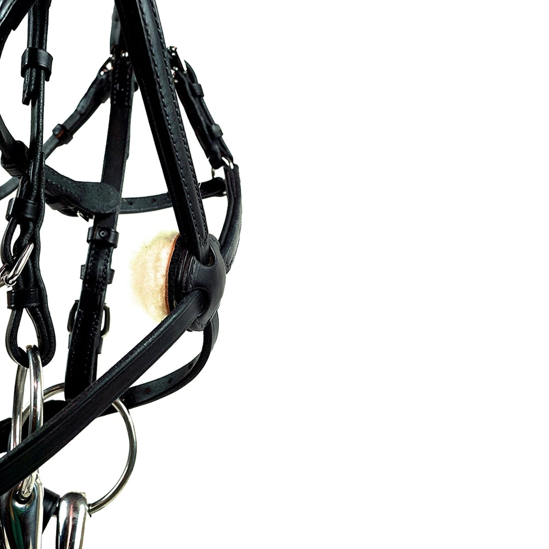 Best Sale 🥰 Nunn Finer Padded Figure 8 Noseband With Interchangeable Button Pieces English Bridles 🧨 4 Nunn Finer Padded Figure 8 Noseband With Interchangeable Button Pieces English Bridles