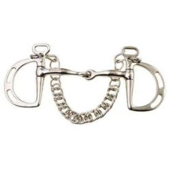 Weatherbeeta Horse Bits JP Korsteel Stainless Steel Jointed Slotted Ring KImblewick Bit