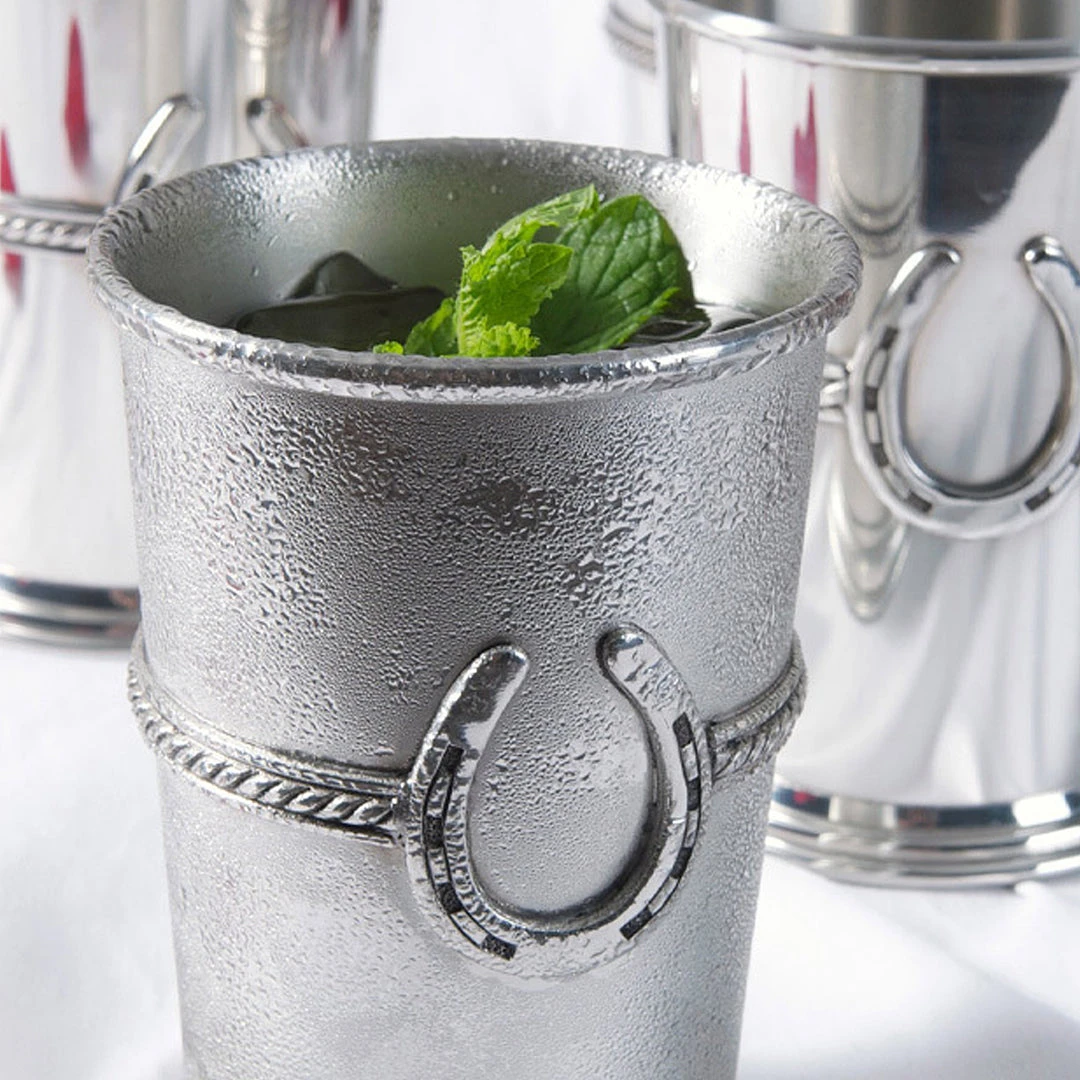 Cheap ✨ Arthur Court Equestrian Pewter Julep Cup 😀 4 Arthur Court Equestrian Pewter Julep Cup