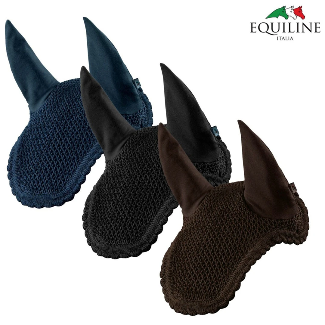 Brand new ✨ Horse Training Equipment Equiline Soundless Ear Net 🎉 3 Horse Training Equipment Equiline Soundless Ear Net